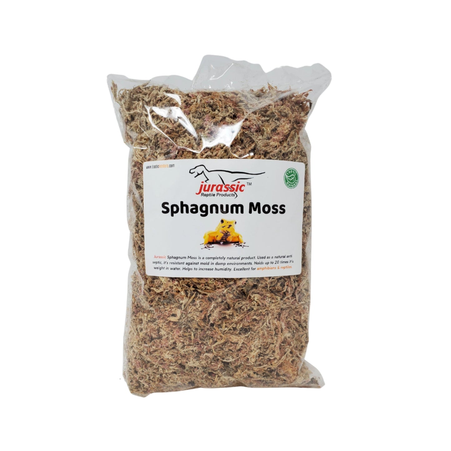 Jurassic Brand Sphagnum Moss 8" x 12" Cello Pack - Arthropods Canada